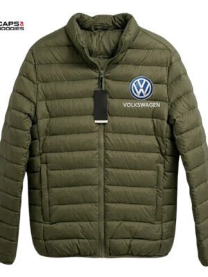  Volkswagen Branded Puffer Jacket - jungle green