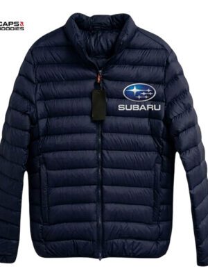 Subaru Branded Puffer Jacket - navy blue
