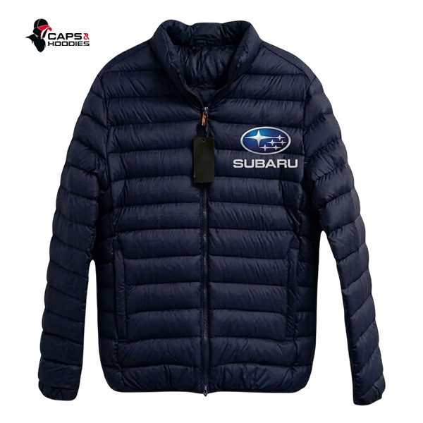Subaru Branded Puffer Jacket - navy blue