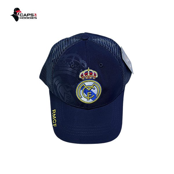 Navy Blue Real Madrid Trucker Cap