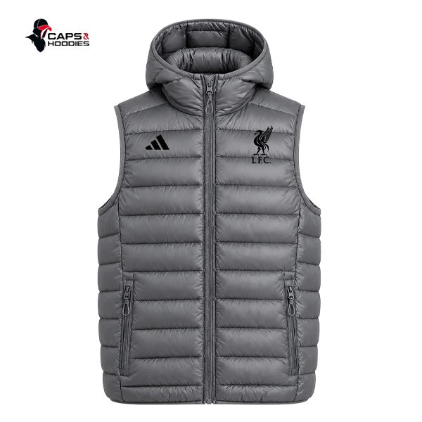 Liverpool Grey Half Puffer Vest