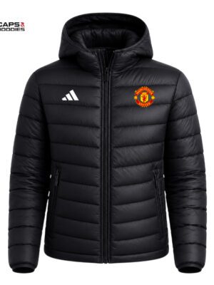 Manchester United Black Puff Jacket