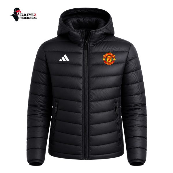 Manchester United Black Puff Jacket