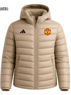 Manchester United Beige Puff Jacket