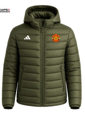 Manchester United Green Puff Jacket