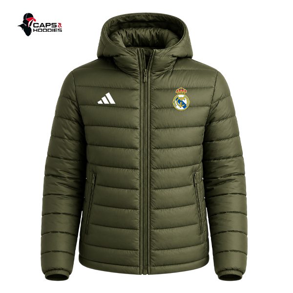 Real Madrid Green Puff Jacket