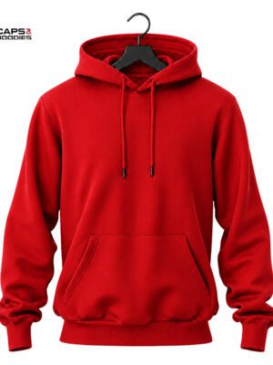 Red Plain Hoodie